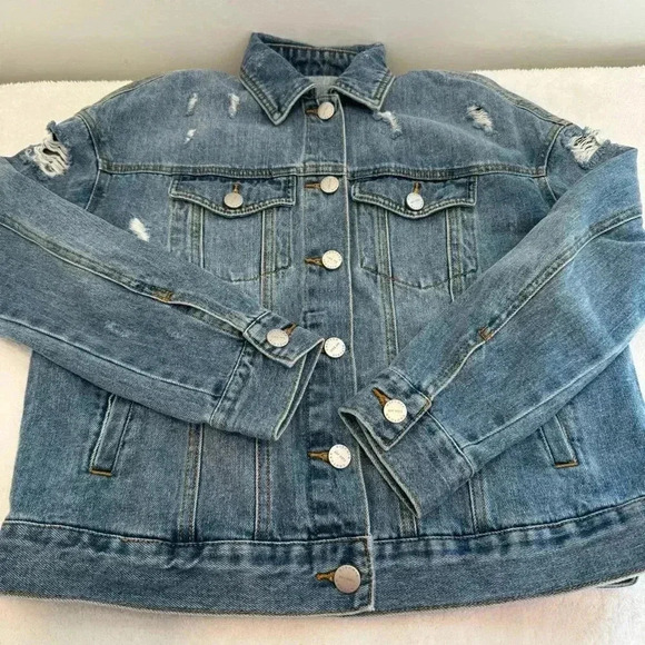 HIPCHIK COUTURE JEAN JACKET size S - Picture 9 of 12